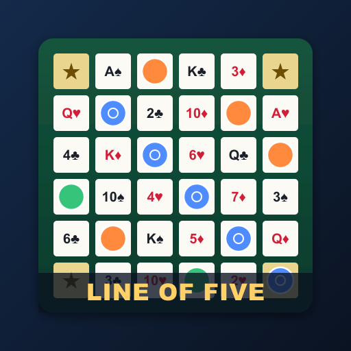 Line of Five - free online board game