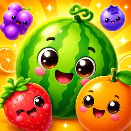Melon Merge Drop - free online puzzle game